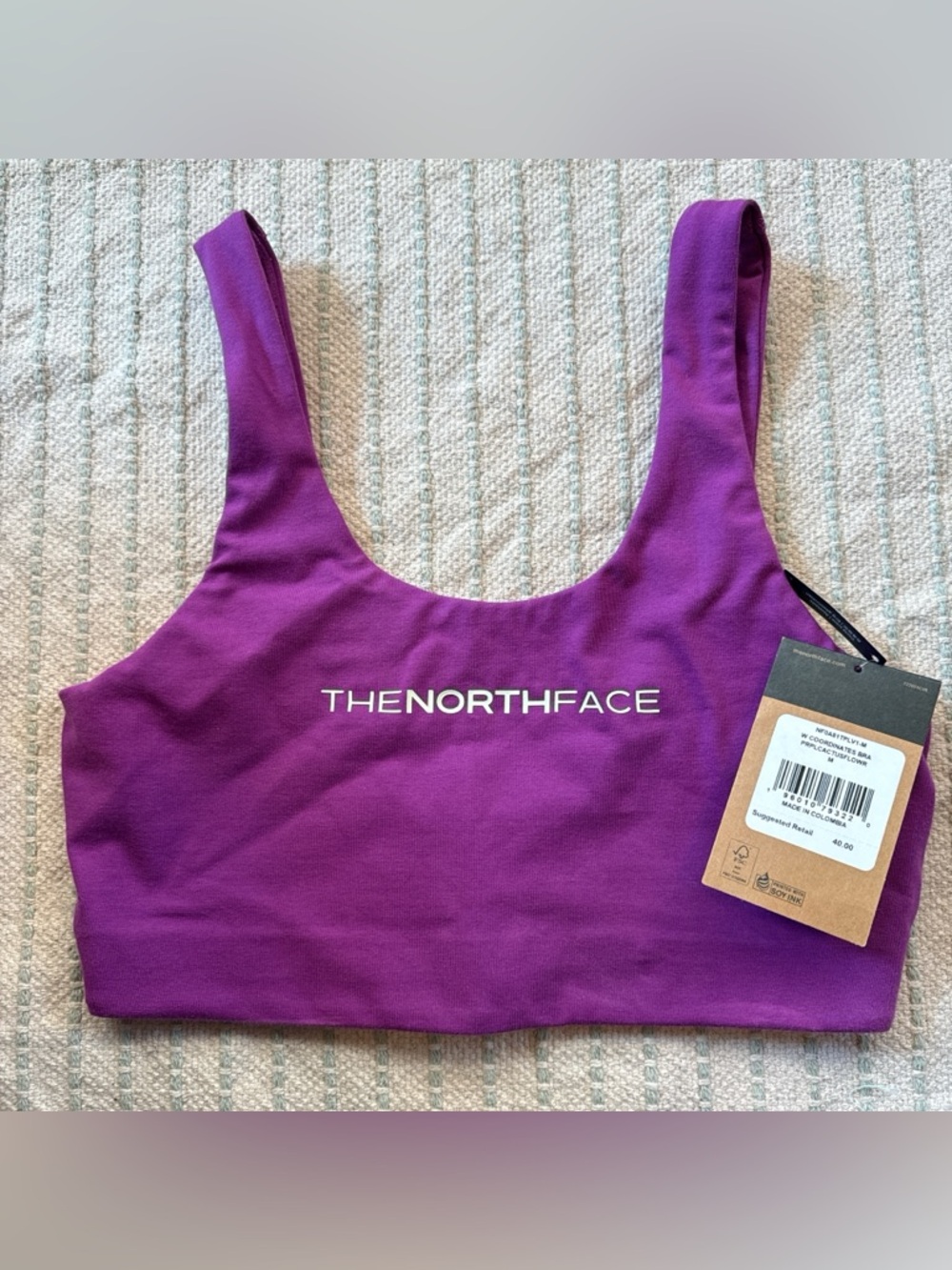 The North Face Purple Athletic Scoop Sports Bra